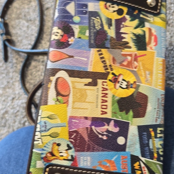 Dooney & Bourke Multicolor Satchel with Black Trim - Picture 11 of 17